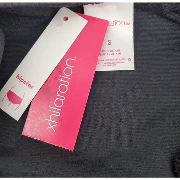 Xhilaration Women's Size Small‎ Hipster Side Tie Black Bikini Bottom New - Picture 3 of 4